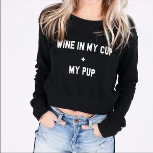 🖤SOLD🖤 NWT WILDFOX Cropped Sweater XS